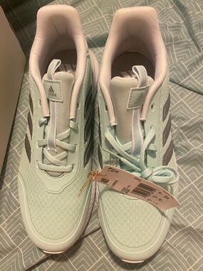 adidas Women's Mint-Blue Athletic Sneakers